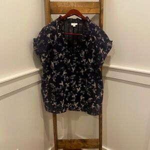 J.Jill Bird Printed Top